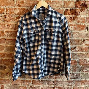 Blue Hollister Flannel